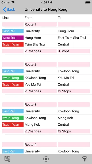 Скриншоты Hong Kong Metro Route Planner