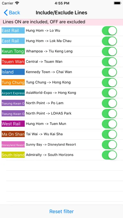 Скриншоты Hong Kong Metro Route Planner