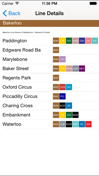 London Train Route Planner سکرین شاٹس