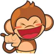 Chiki, the funny monkey for iMessage Sticker