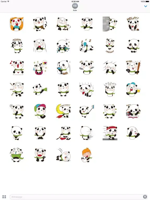 BaoBei the cute and energetic panda iPad  سکرین شاٹس