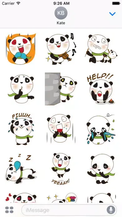 BaoBei the cute and energetic panda سکرین شاٹس