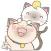 Simi and Suki in love for iMessage Sticker