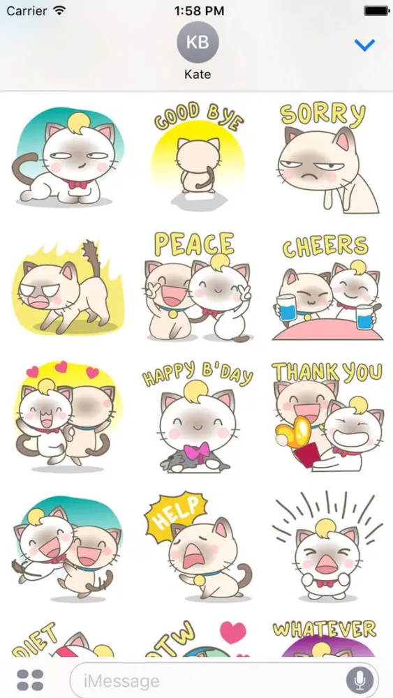 Simi and Suki in love for iMessage Sticker應用截圖