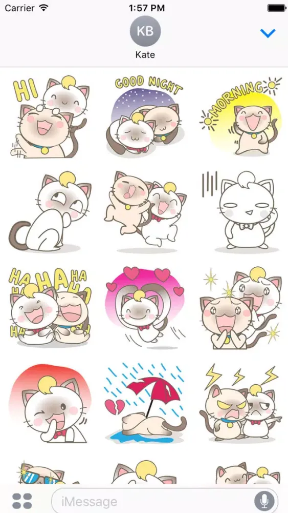 Simi and Suki in love for iMessage Sticker應用截圖