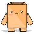 Torro the cardboard box robot for iMessage Sticker