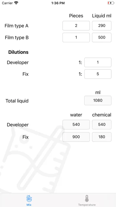 Darkroom Calc سکرین شاٹس