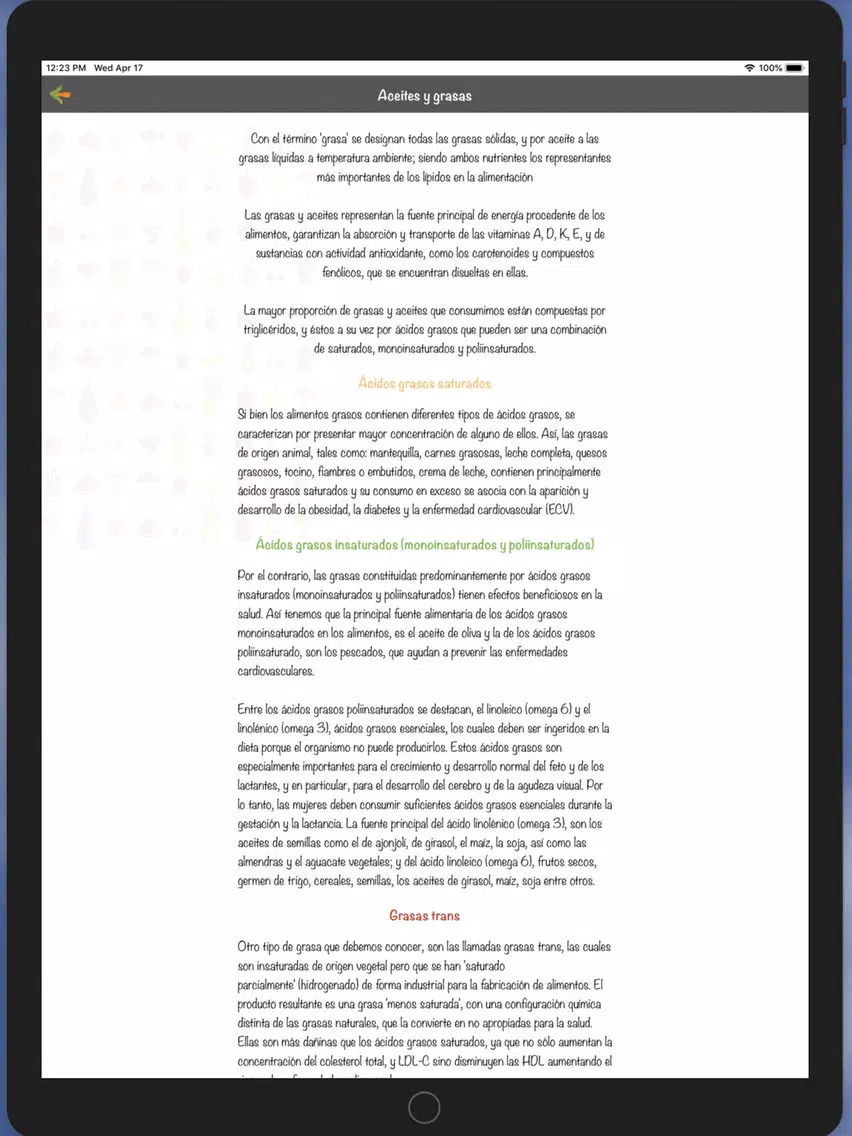 Capturas de pantalla de Comida Real iPad 
