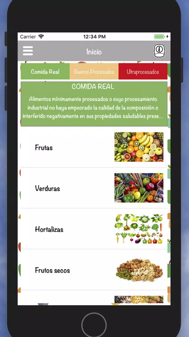 Capturas de pantalla de Comida Real