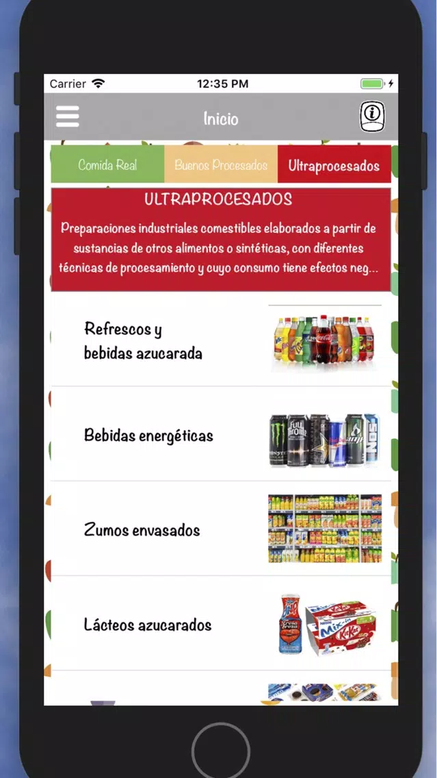 Capturas de pantalla de Comida Real
