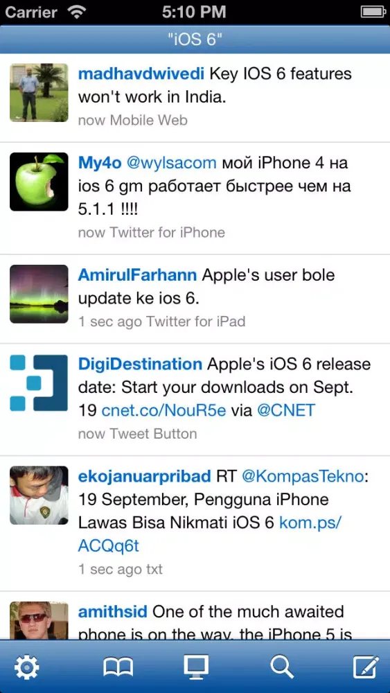 LiveCuration Lite - Multi-column streaming Twitter client স্ক্রিনশট
