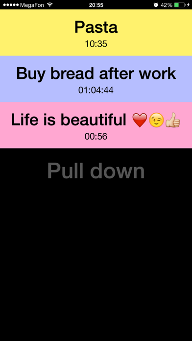 Remi - simple & bold reminder for your tasks and to-do lists with timer, alarm, countdown, snooze and nag应用截图