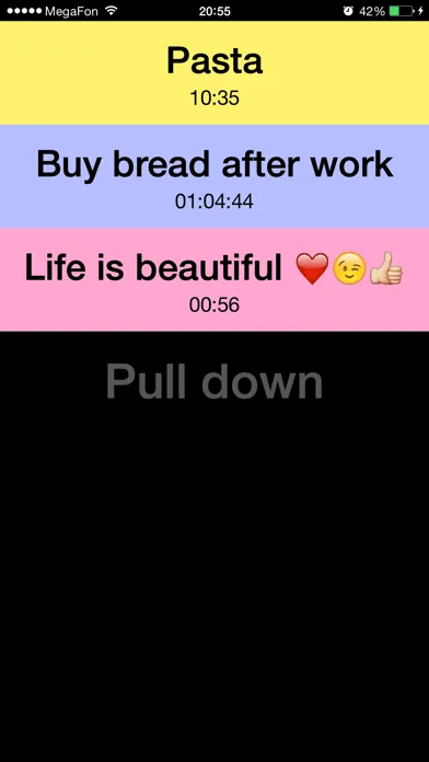 Tangkapan layar Remi - simple & bold reminder for your tasks and to-do lists with timer, alarm, countdown, snooze and nag