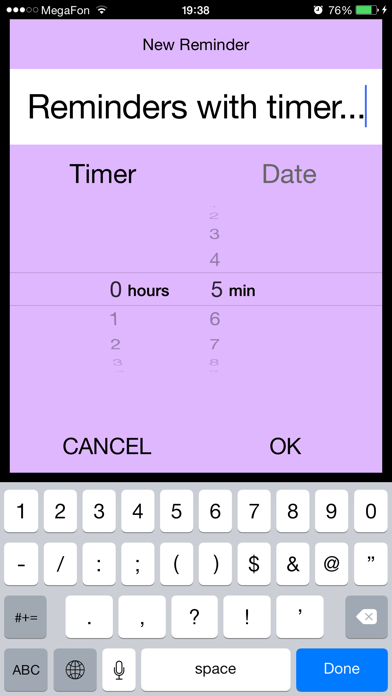 Remi - simple & bold reminder for your tasks and to-do lists with timer, alarm, countdown, snooze and nag应用截图