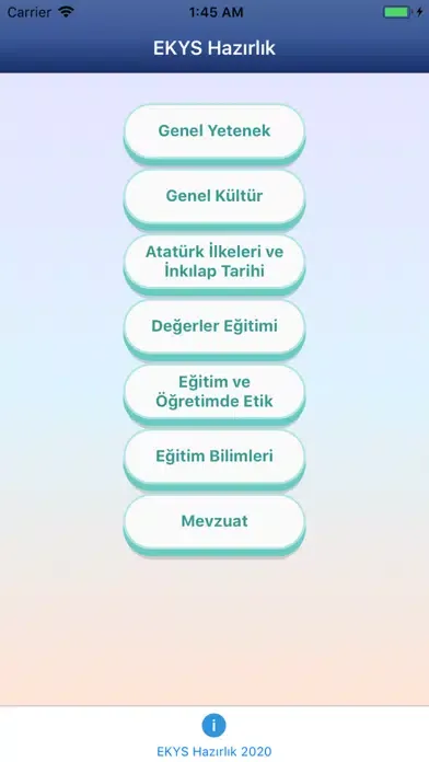 Capturas de tela do EKYS Hazırlık