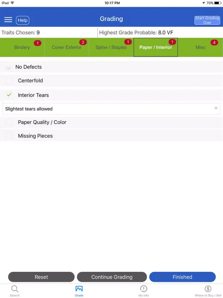 Captures d'écran de Comic Book Grader and Convention Finder iPad 