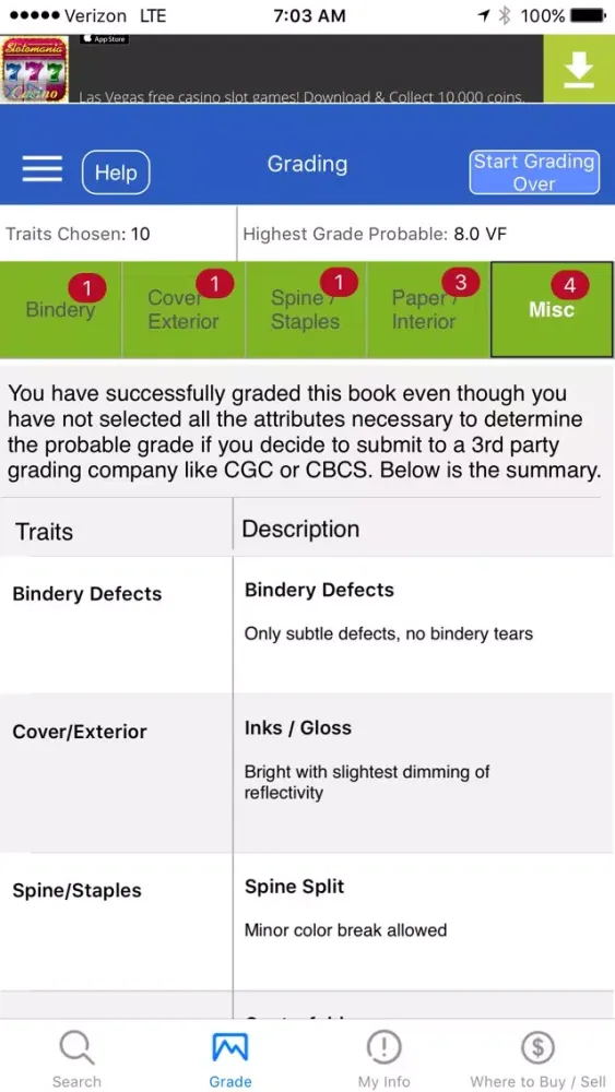 Captures d'écran de Comic Book Grader and Convention Finder