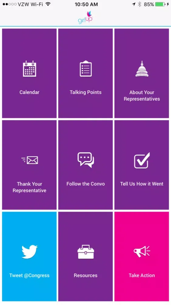 Capturas de pantalla de Girl Up Advocacy