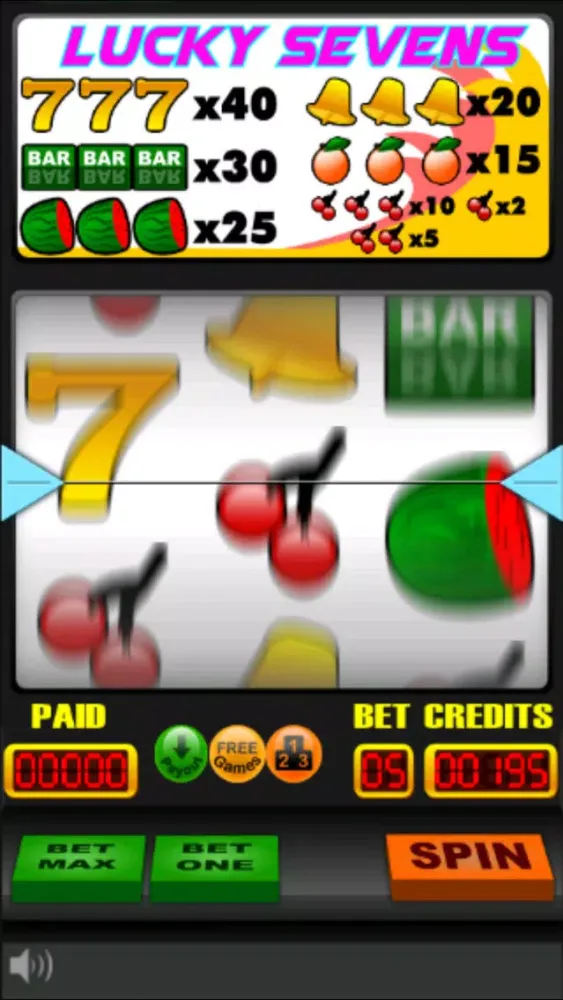 Lucky Seven Free Slot Stars स्क्रीनशॉट