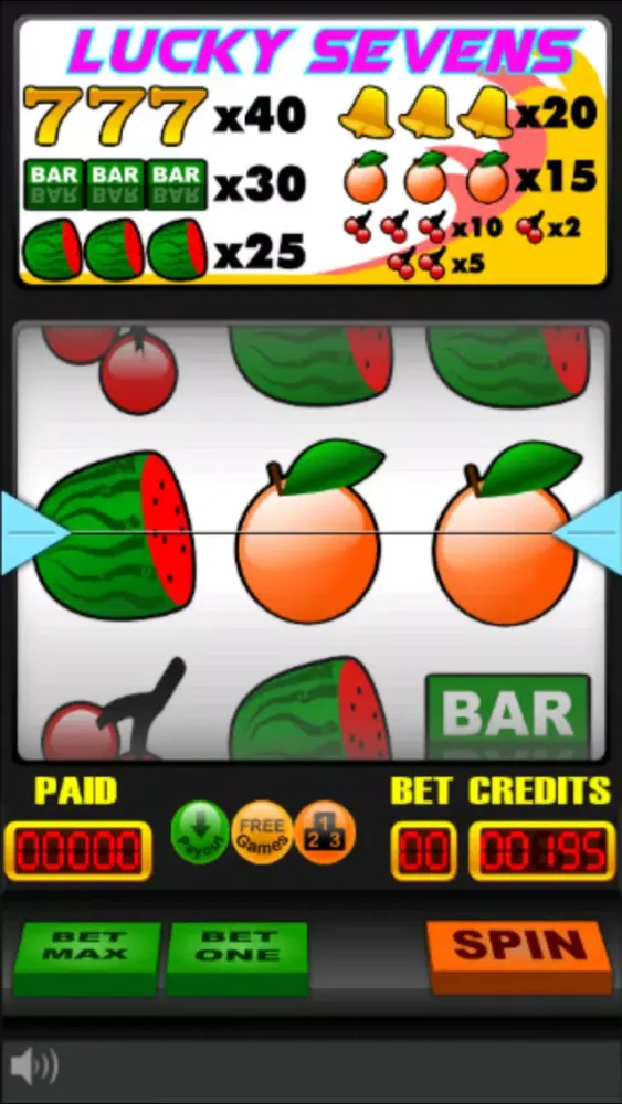Lucky Seven Free Slot Stars स्क्रीनशॉट