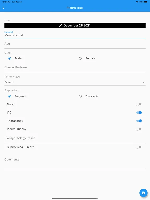 Zrzuty ekranu Dr. Log iPad 