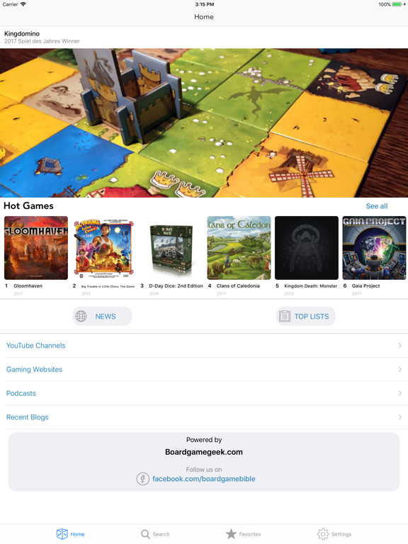 Tangkapan layar Board Game Bible iPad 