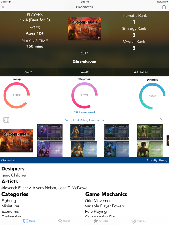 Tangkapan layar Board Game Bible iPad 