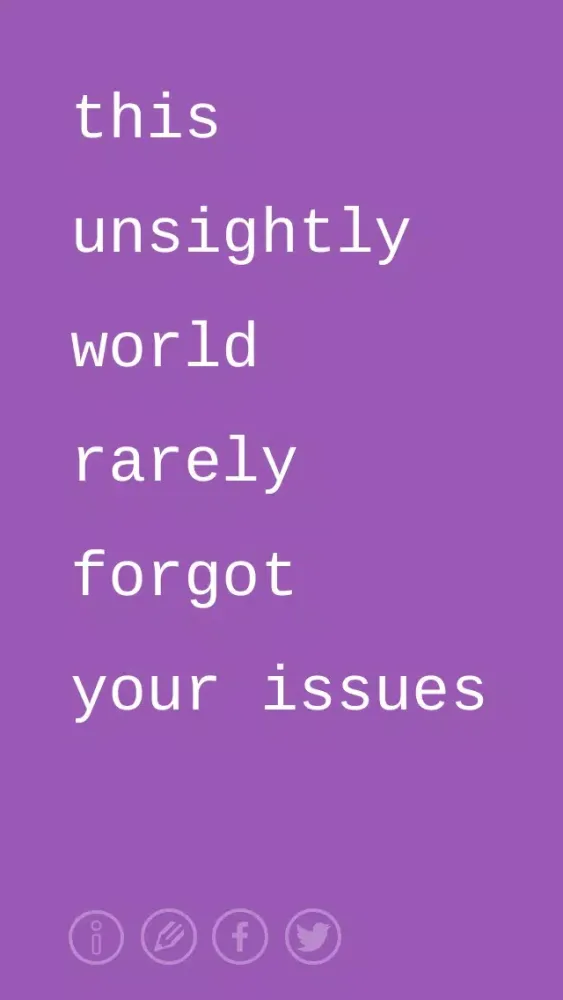 Tangkapan skrin Wise Random Words