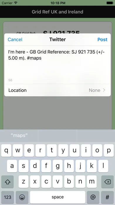 Zrzuty ekranu Grid Ref UK and Ireland