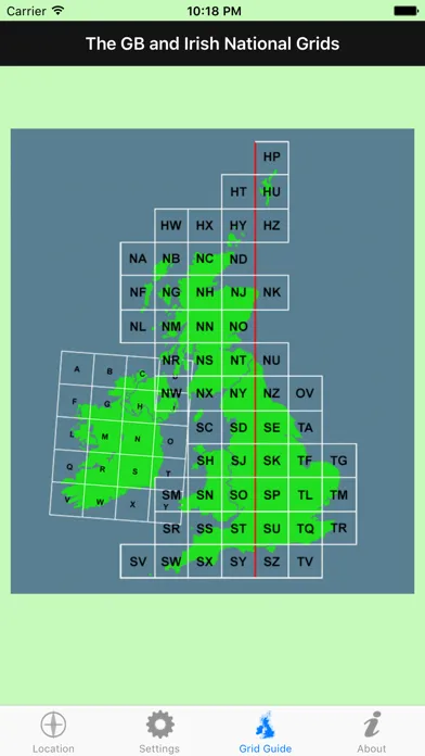 Zrzuty ekranu Grid Ref UK and Ireland