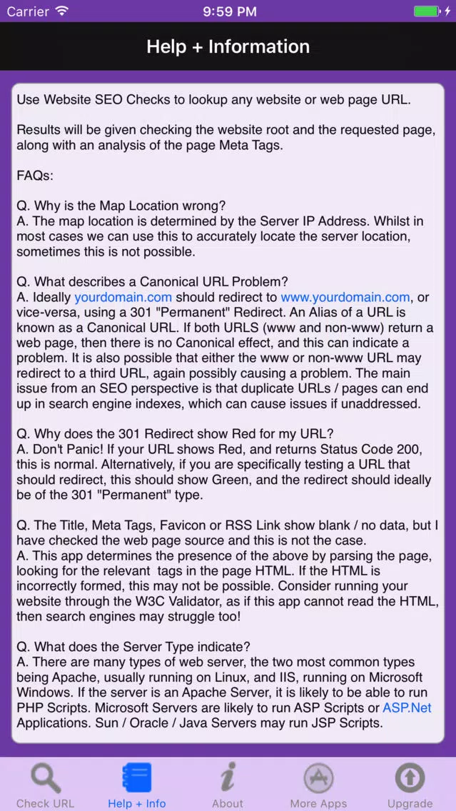 Скриншоты Website SEO Checks Lite