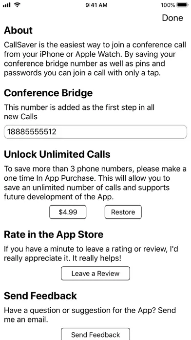 CallSaver: Conference Dialer स्क्रीनशॉट