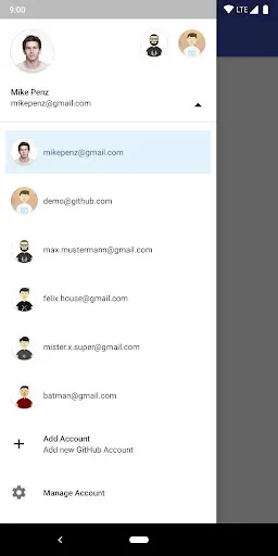 MaterialDrawer Sample স্ক্রিনশট