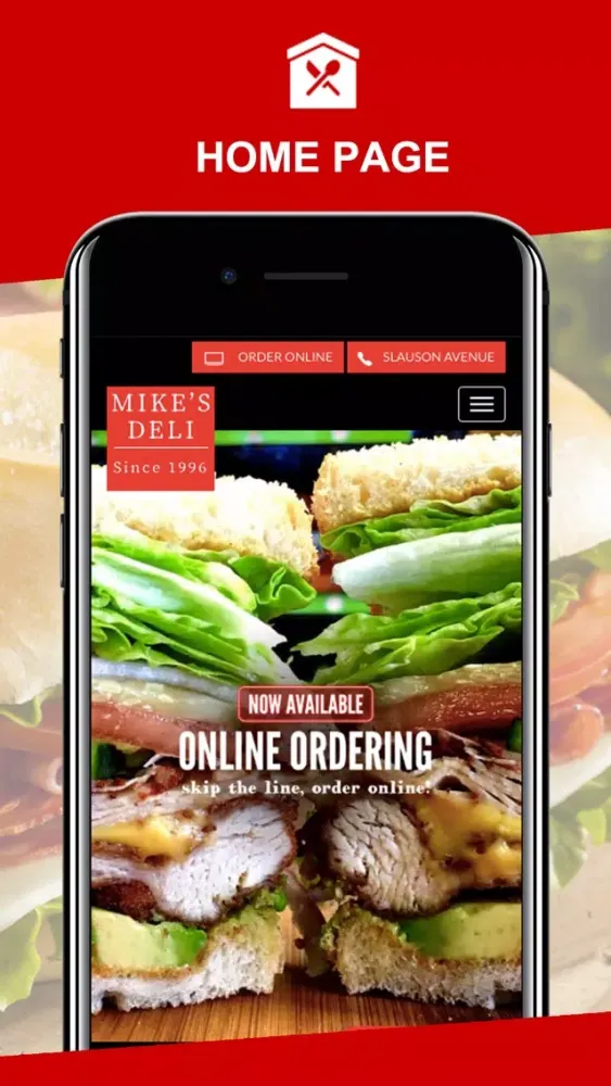 Ảnh chụp màn hình của Mike's Deli Since 1996