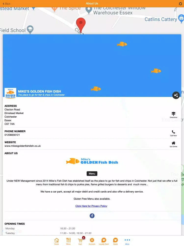 صور Mike's Golden Fish Dish iPad 