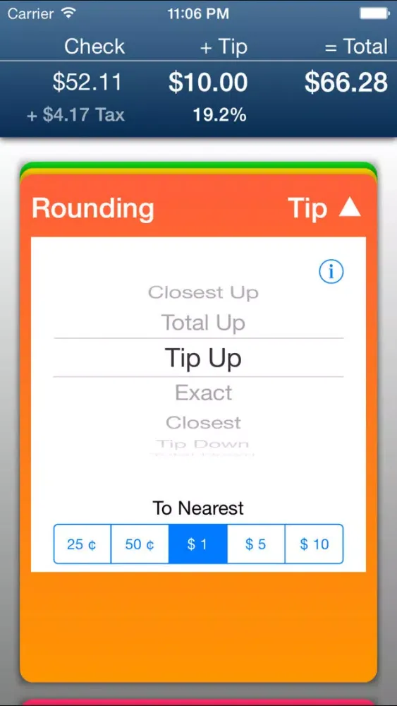 Zrzuty ekranu Clear Tip Calculator