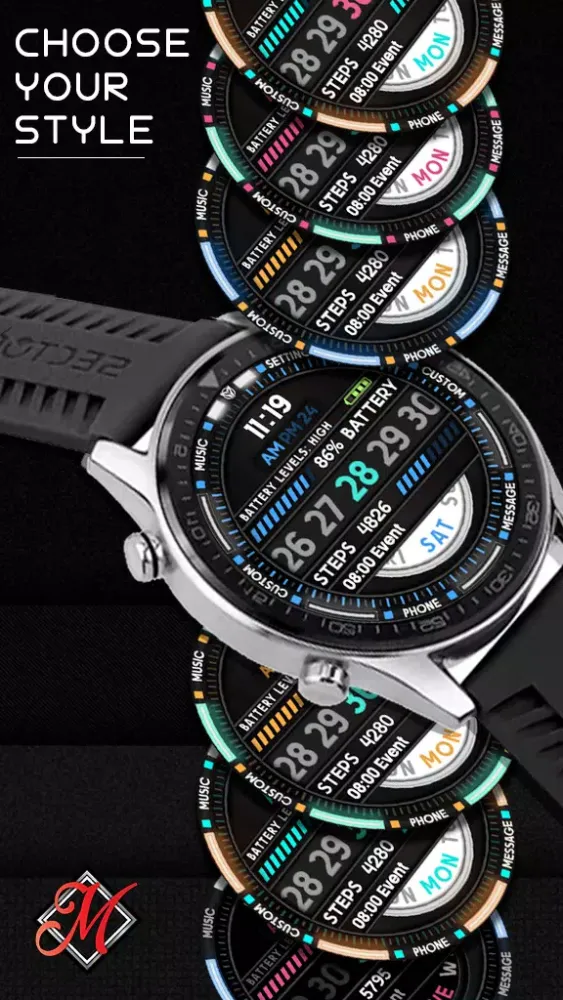 Wayfarer Digital Watchface Screenshots