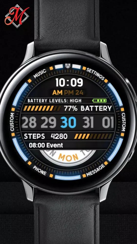 Wayfarer Digital Watchface Screenshots