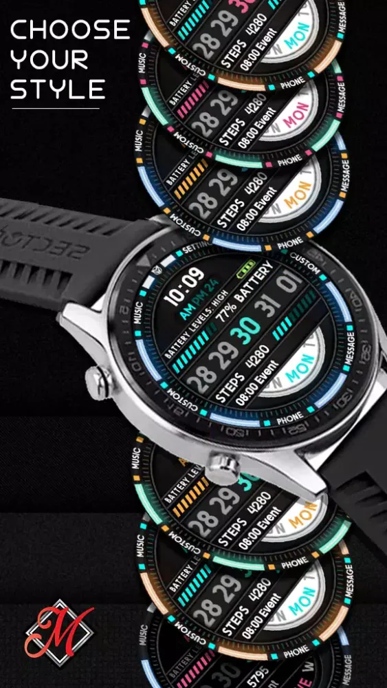 Wayfarer Digital Watchface Screenshots