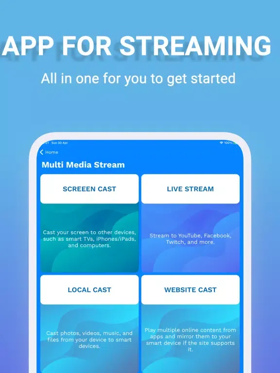 MultiMedia Stream Max iPad  سکرین شاٹس