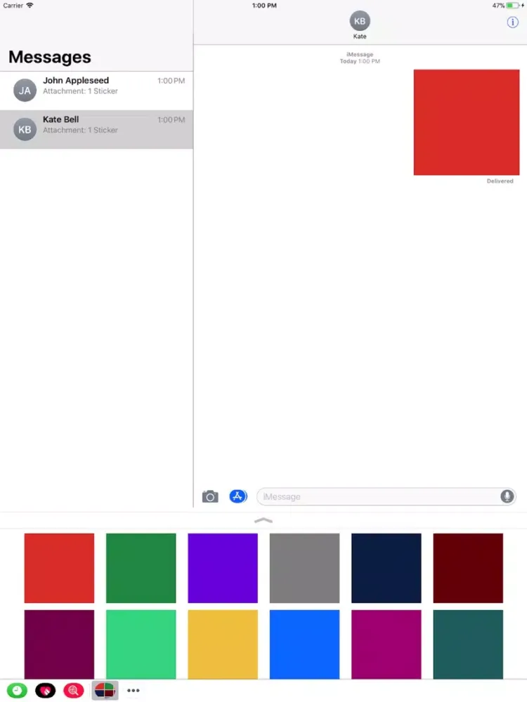 Ảnh chụp màn hình của Stickers: Just Colors iPad 