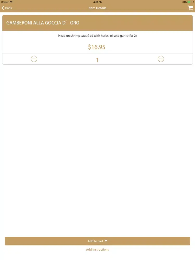 Goccia Doro I iPad  스크린샷