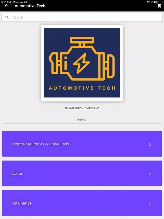 Capturas de pantalla de Automotive Tech iPad 