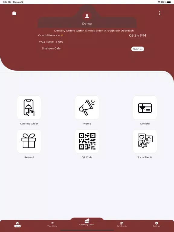 Shaheen Cafe iPad  スクリーンショット