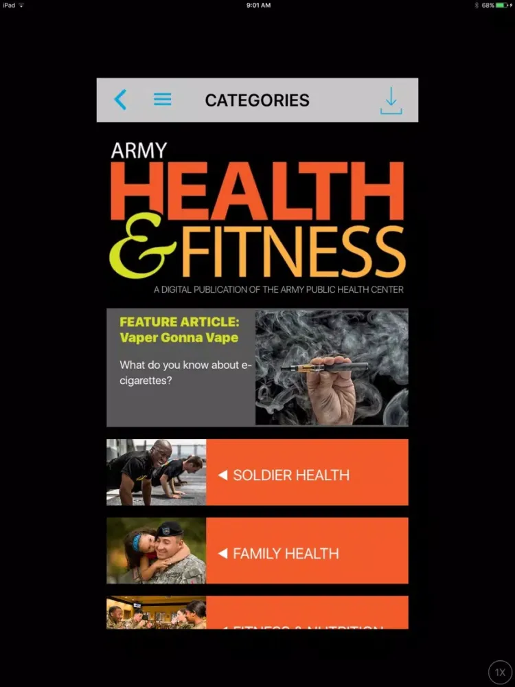 Army Health and Fitness iPad  Ekran Görüntüleri