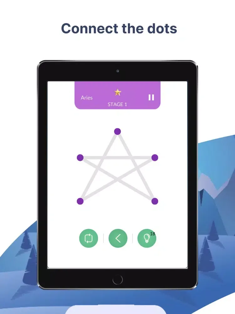 Tangkapan skrin 1Line puzzle: Brain training iPad 