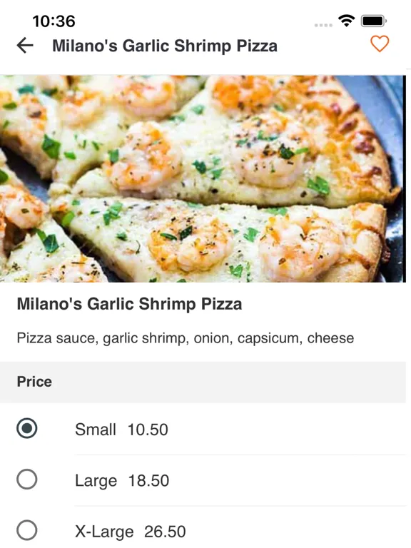 Milanos Pizza Manukau iPad  Screenshots