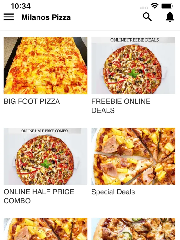 Milanos Pizza Manukau iPad  Screenshots