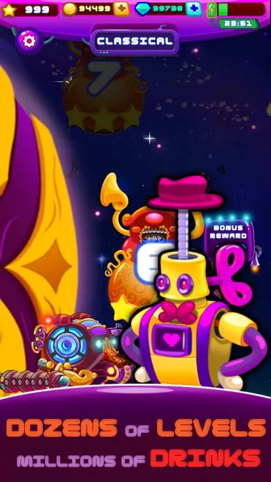 Captures d'écran de Space Cantina : Match 3 Club