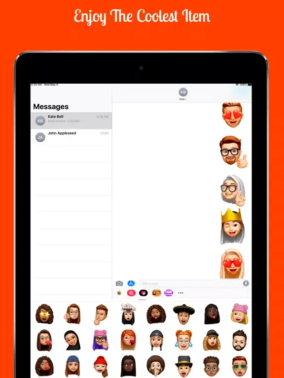 Stickers Memoji iPad  Screenshots